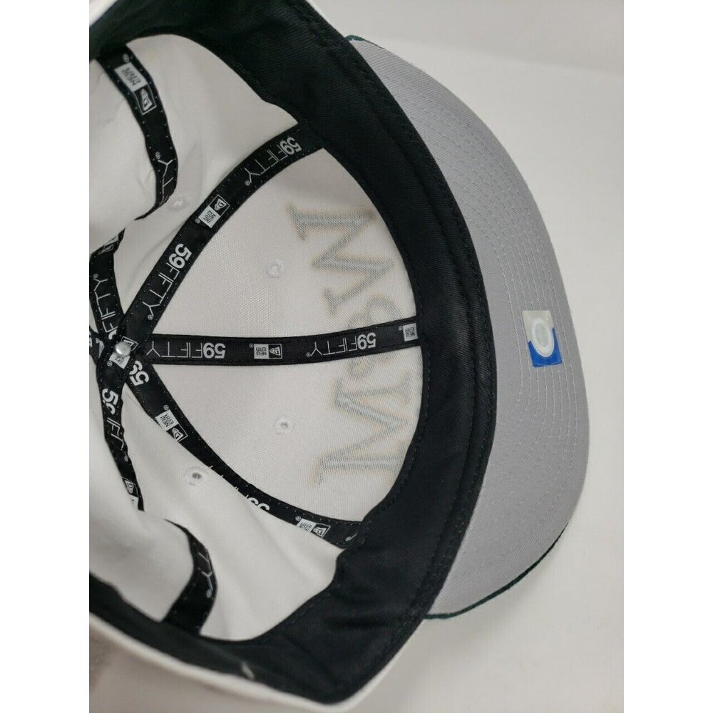 William & Mary New Era 59Fifty Fitted Hat Cap 7 3/8 Logo Green Tribe College - Picture 10 of 13